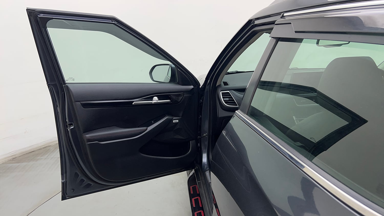 Used 2023 Kia Seltos GTX Plus 1.4 Petrol Manual interior LEFT FRONT DOOR OPEN VIEW