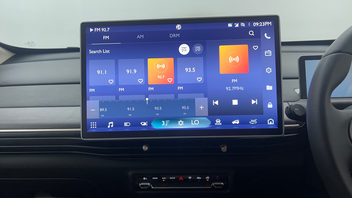 Used 2026 MG Motors Windsor EV Essence Pro Electric Automatic interior MUSIC SYSTEM & AC CONTROL VIEW