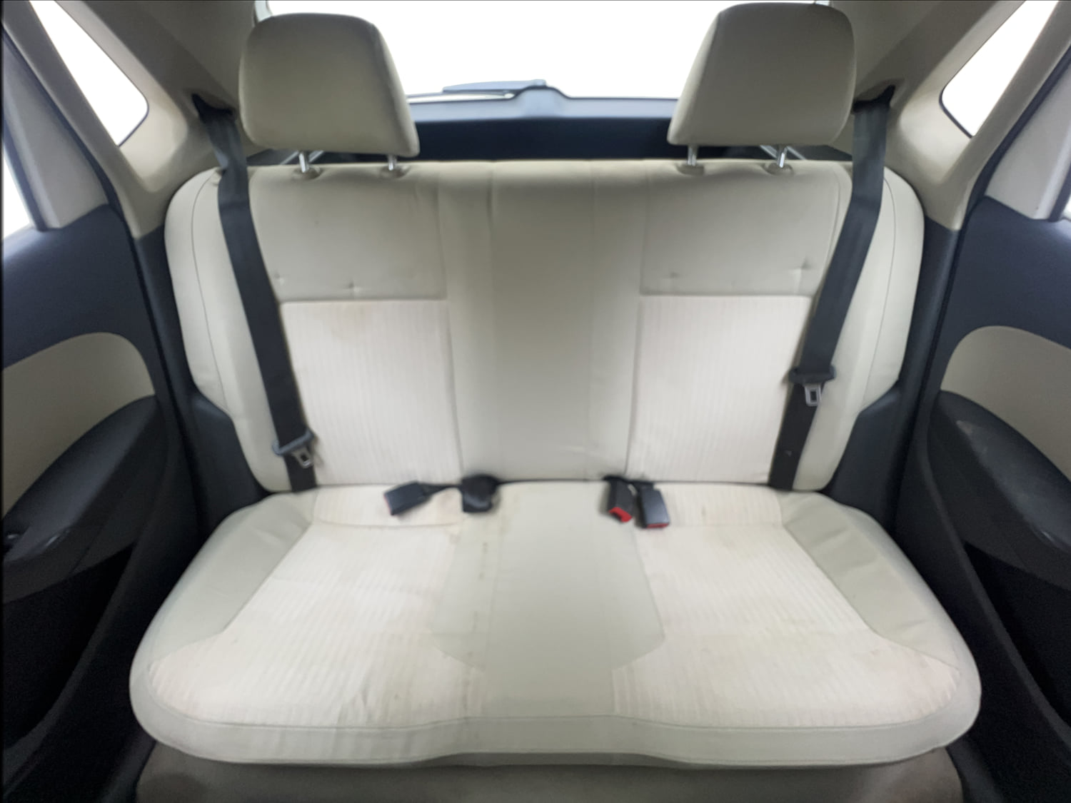 Used 2013 Volkswagen Polo Highline1.2L (P) Petrol Manual interior REAR SEAT CONDITION VIEW