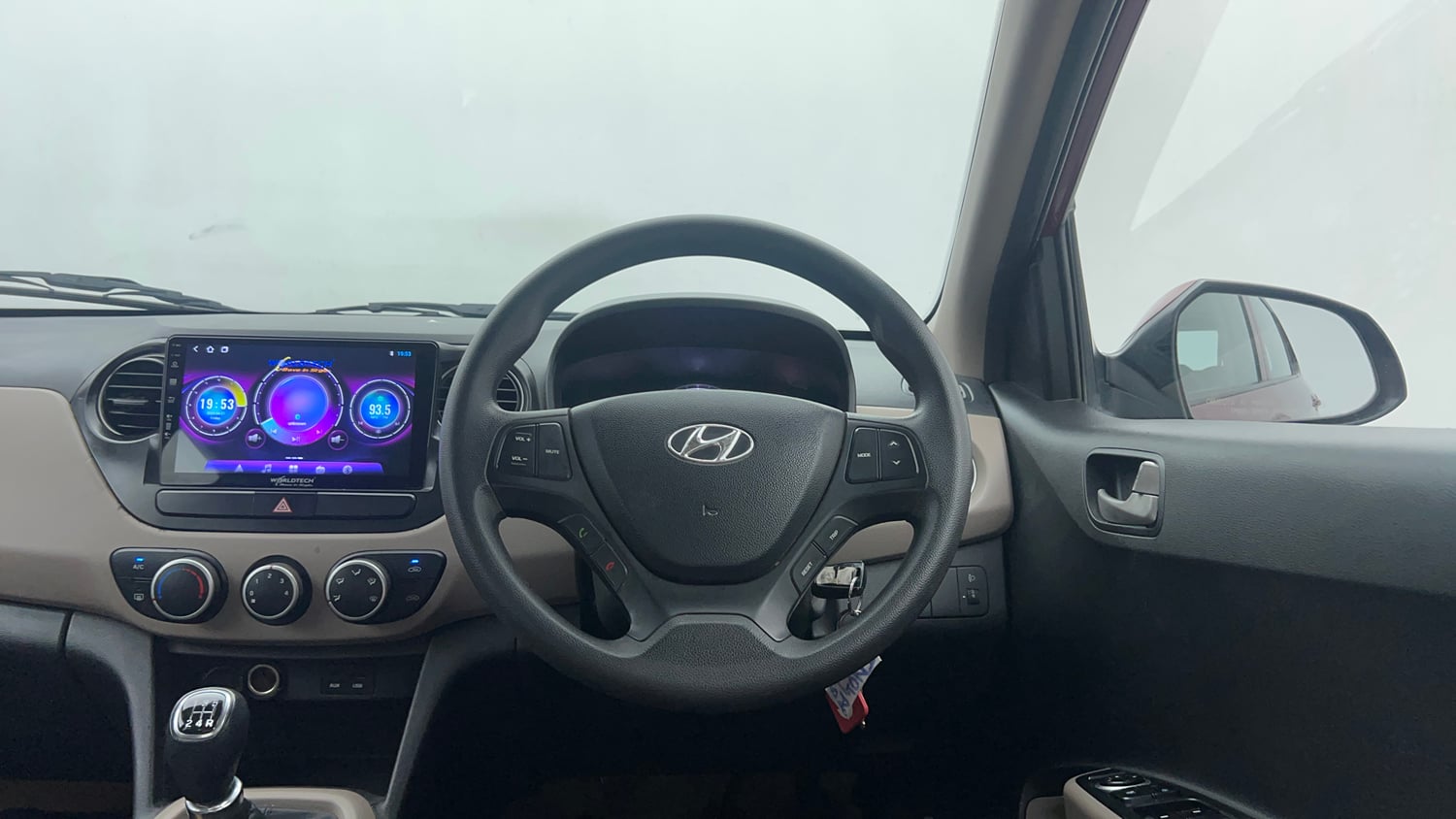 Used 2015 Hyundai Grand i10 Sportz 1.2 Kappa VTVT Petrol Manual interior STEERING VIEW