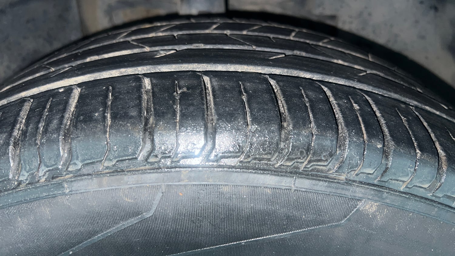 Used 2019 Tata Nexon XMA Diesel Diesel Automatic tyres RIGHT FRONT TYRE TREAD VIEW