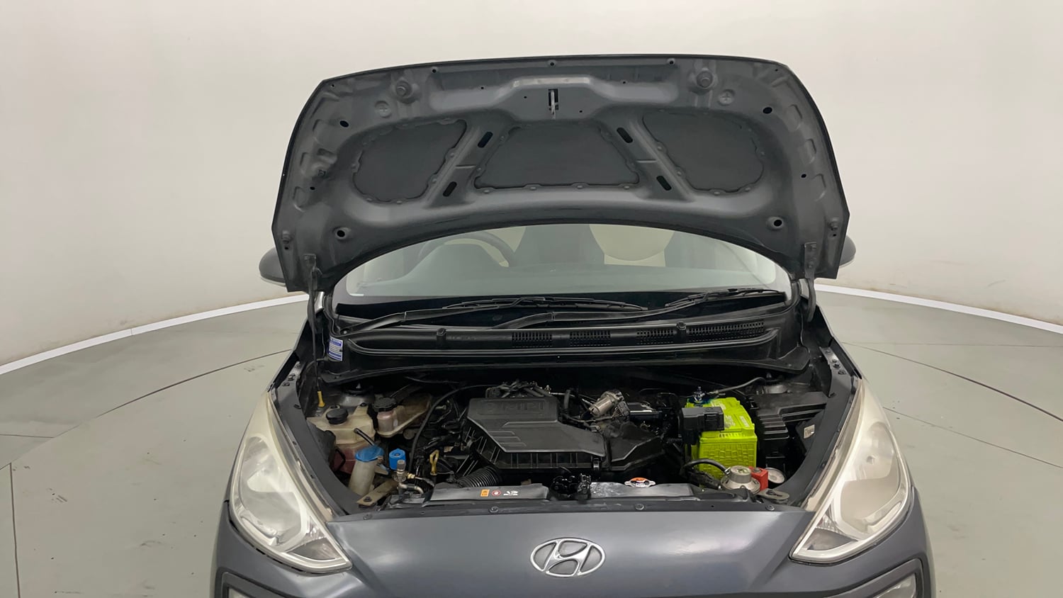 Used 2019 Hyundai Santro Sportz Petrol+CNG (Outside Fitted) Cng Manual engine ENGINE & BONNET OPEN FRONT VIEW