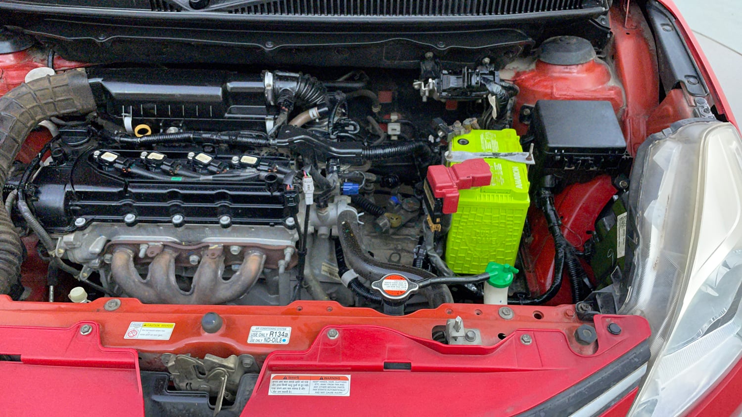 Used 2017 Maruti Suzuki Baleno Delta 1.2 Petrol Manual engine ENGINE LEFT SIDE VIEW