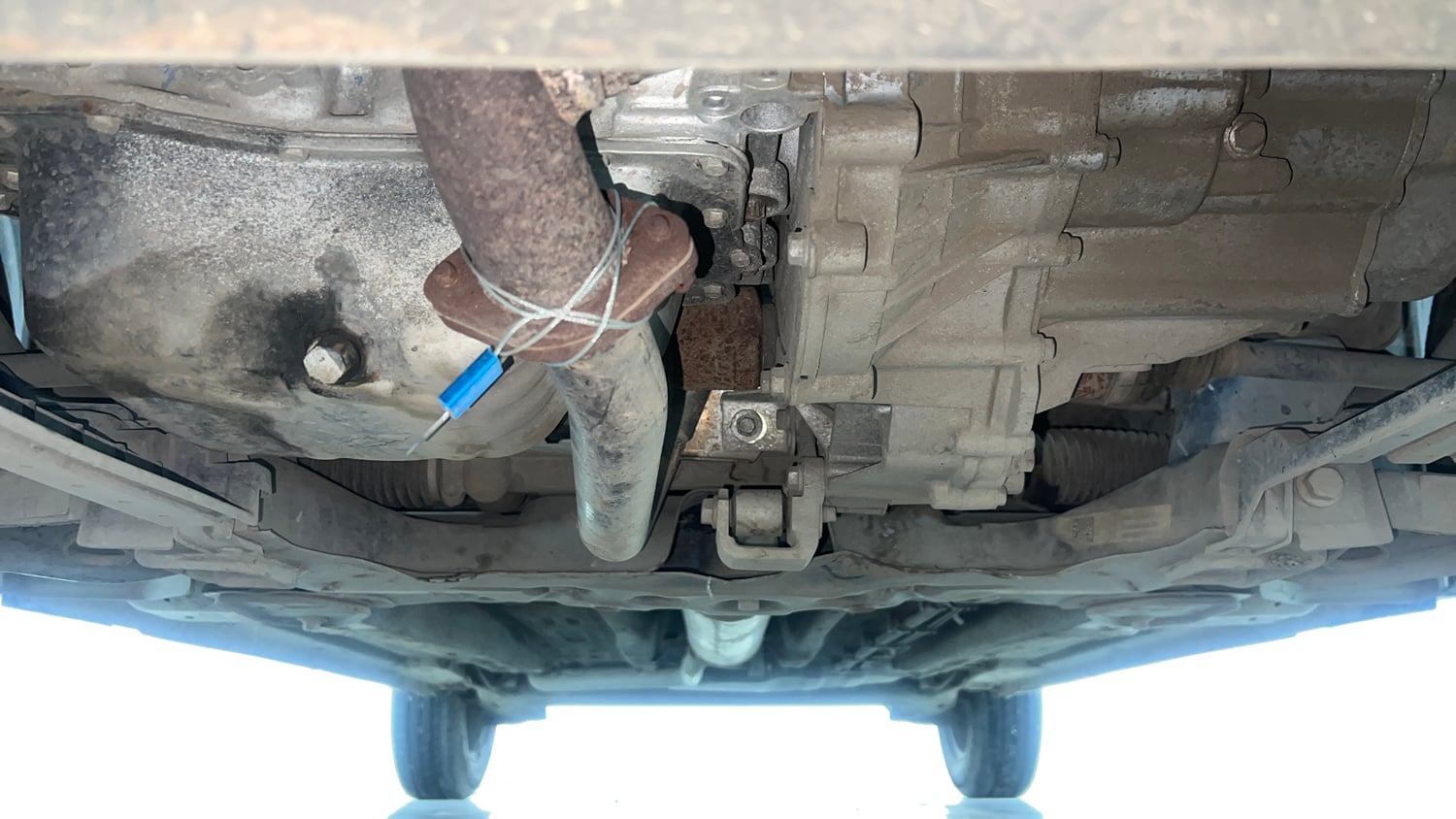 Used 2024 Tata Punch Pure MT Petrol Manual extra FRONT LEFT UNDERBODY VIEW