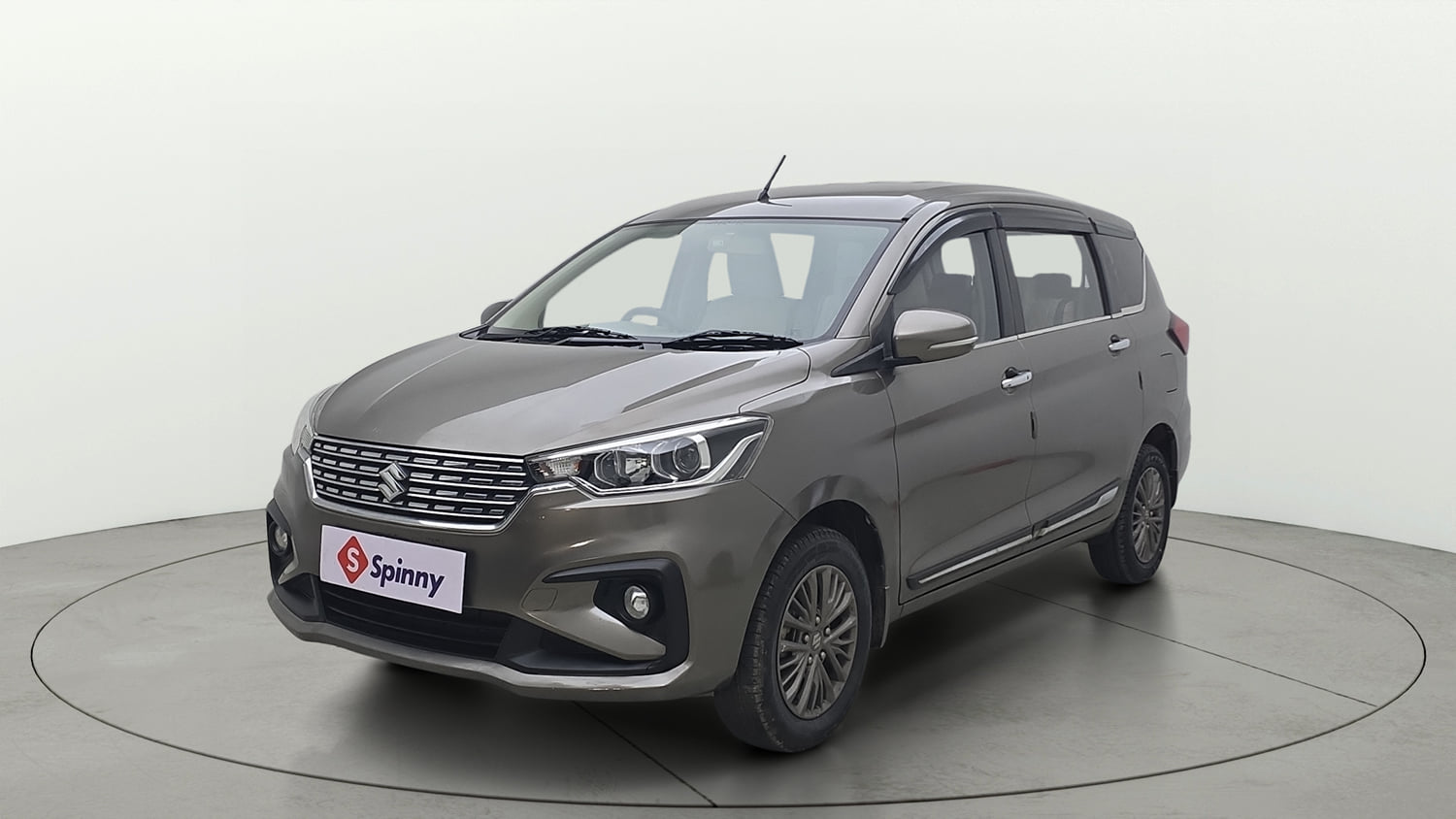 Used 2020 Maruti Suzuki New Ertiga ZXi Petrol Manual exterior LEFT FRONT CORNER VIEW