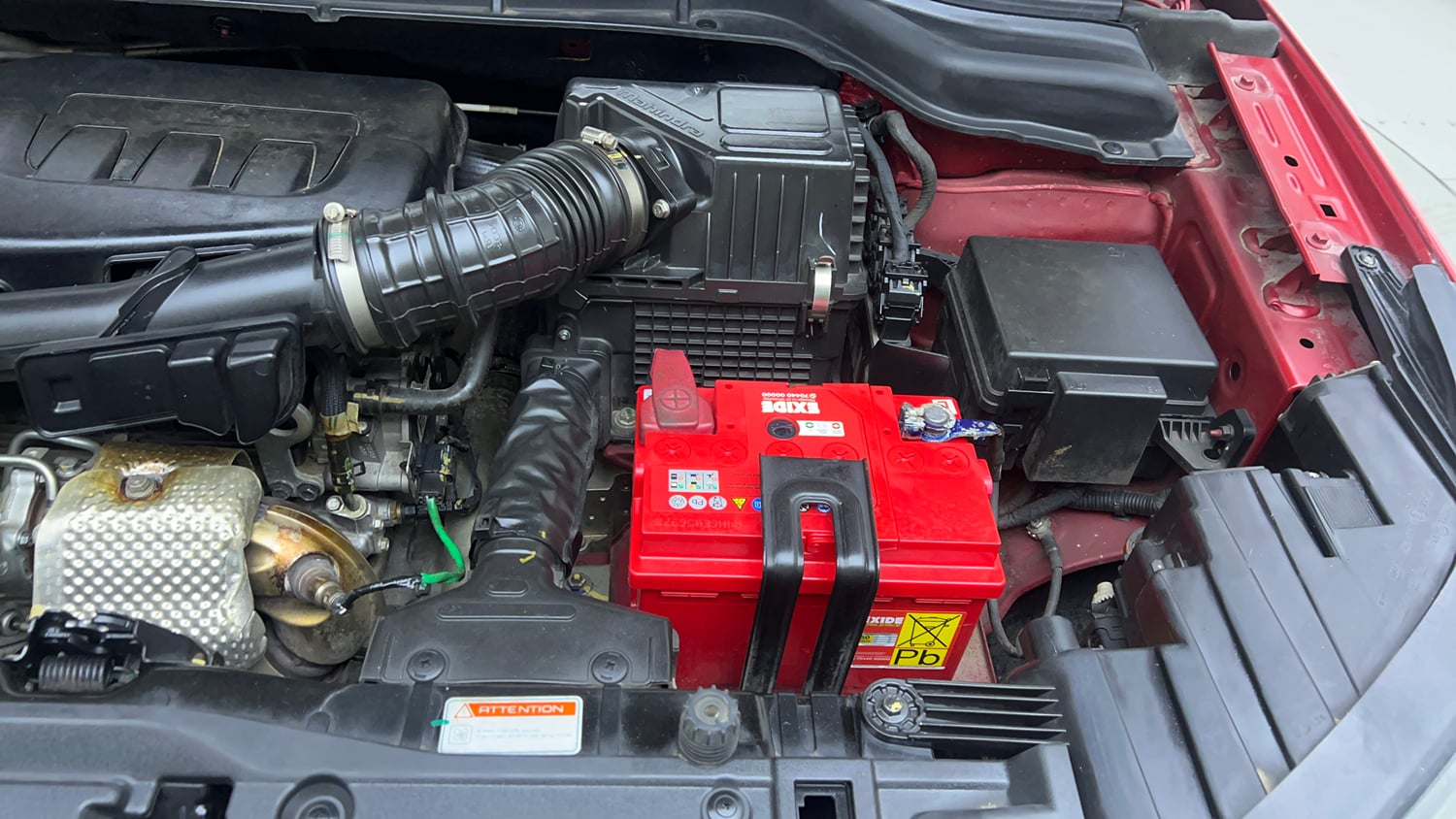 Used 2021 Mahindra XUV 300 W8 (O) 1.2 Petrol AMT Petrol Automatic engine ENGINE LEFT SIDE VIEW