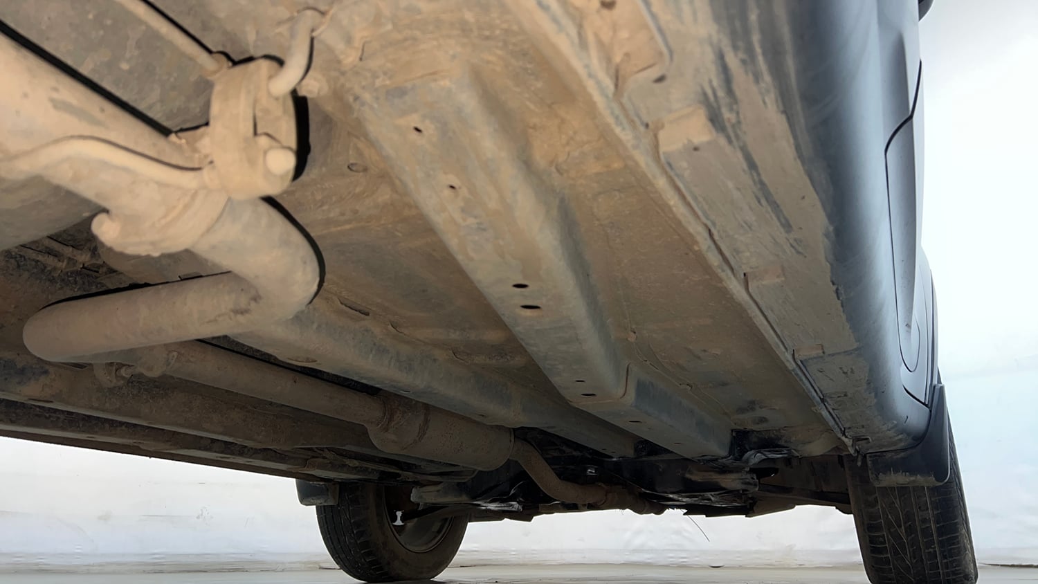 Used 2023 Tata Nexon XZ Plus (S) Dark Edition Petrol Manual extra REAR RIGHT UNDERBODY VIEW
