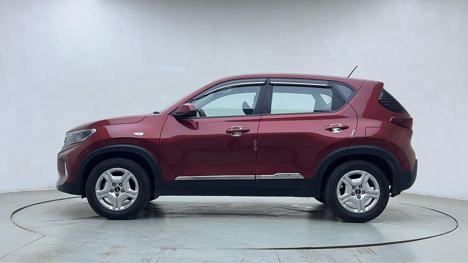 Used 2023 Kia Sonet HTK 1.2 Petrol MT Petrol Manual exterior LEFT SIDE VIEW