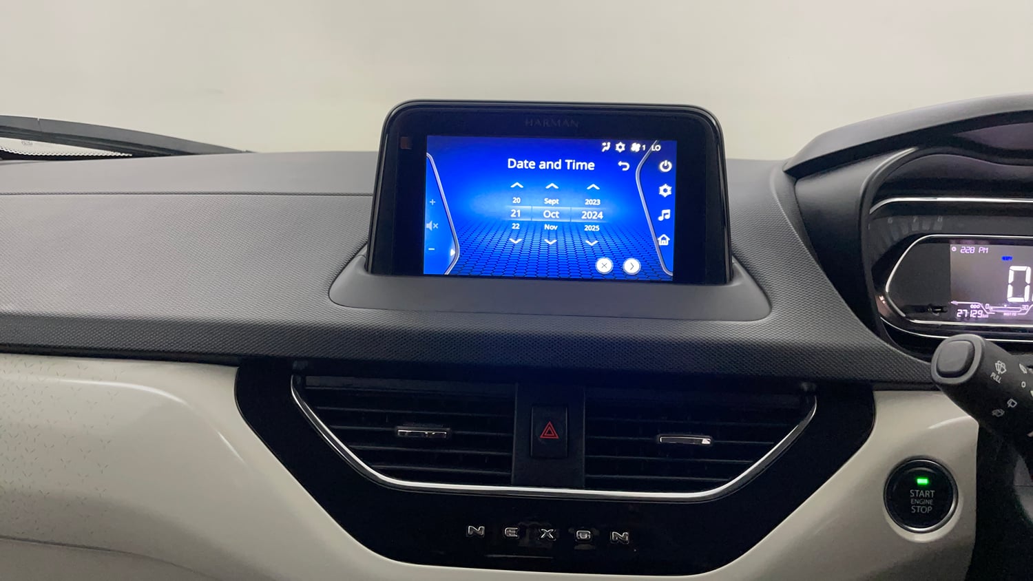 Used 2023 Tata Nexon XZ Plus Petrol Manual interior MUSIC SYSTEM & AC CONTROL VIEW