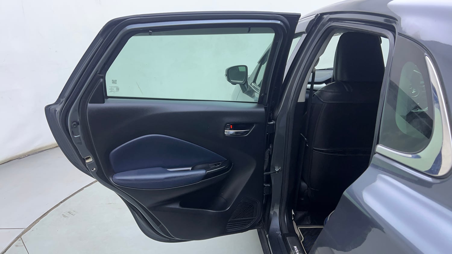 Used 2022 Maruti Suzuki Baleno Alpha MT Petrol Manual interior LEFT REAR DOOR OPEN VIEW