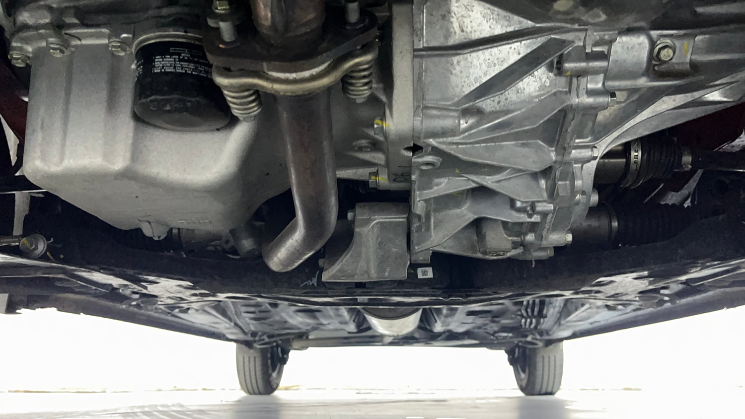 Used 2026 Maruti Suzuki Wagon R VXI 1.0 AGS Petrol Automatic extra FRONT LEFT UNDERBODY VIEW
