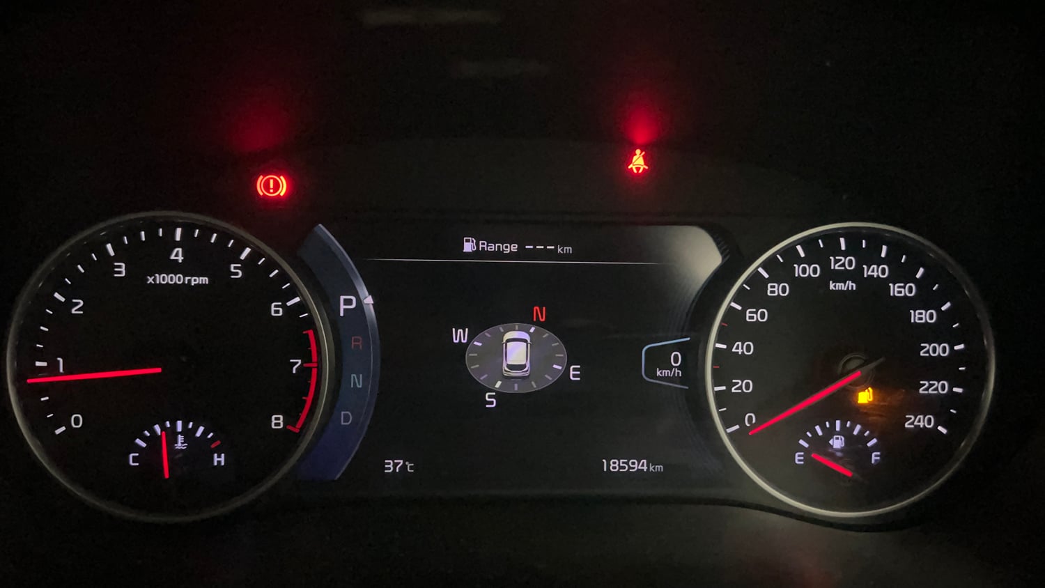 Used 2022 Kia Seltos X Line 1.4 DCT Petrol Automatic interior CLUSTERMETER VIEW