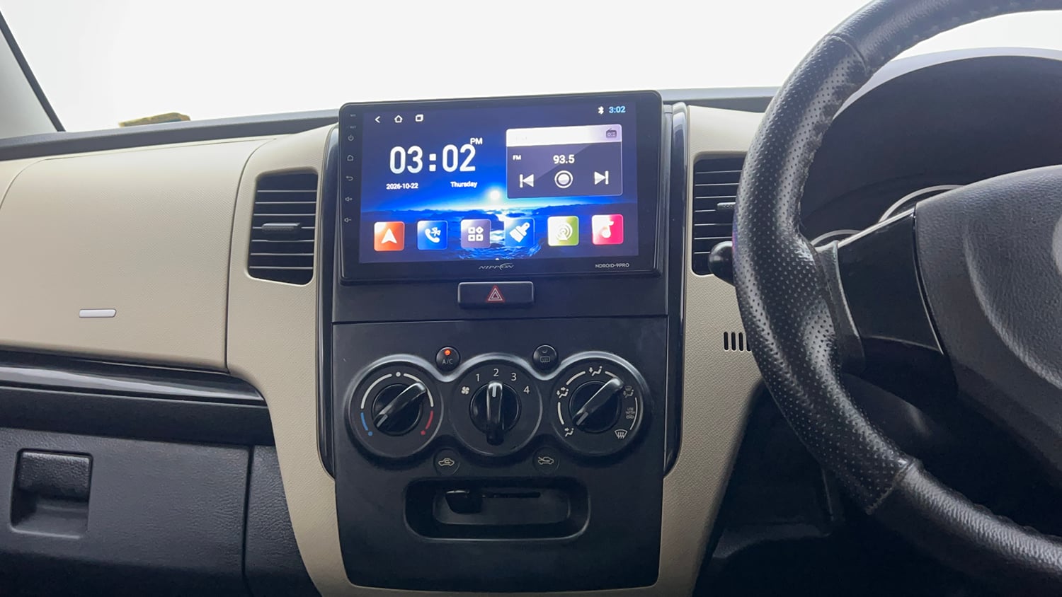 Used 2018 Maruti Suzuki Wagon R 1.0 VXI AMT (O) Petrol Automatic interior MUSIC SYSTEM & AC CONTROL VIEW