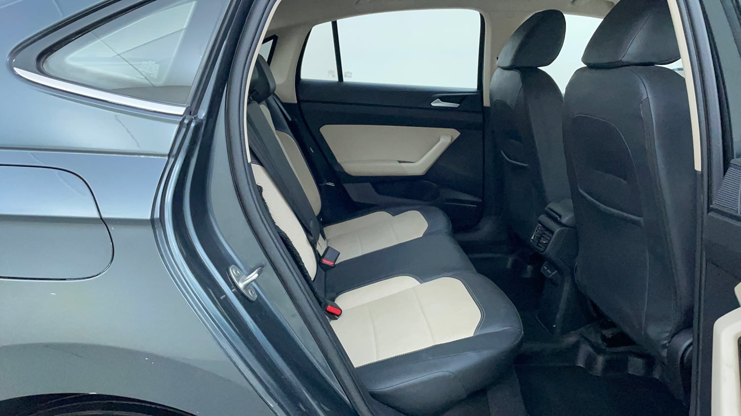 Used 2022 Volkswagen Virtus Topline 1.0 TSI AT Petrol Automatic interior RIGHT SIDE REAR DOOR CABIN VIEW