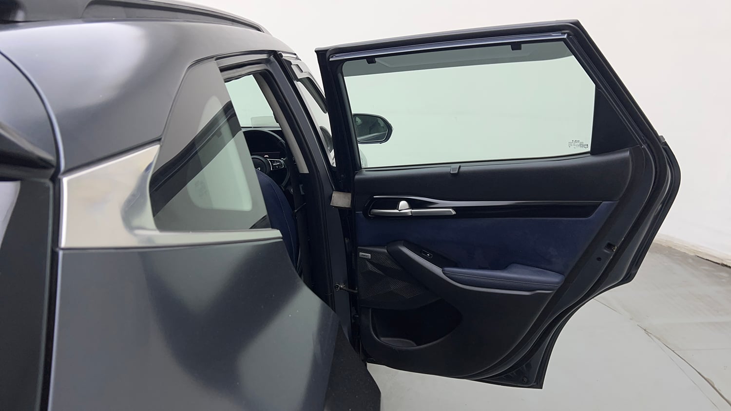 Used 2023 Kia Seltos X Line 1.4 DCT Petrol Automatic interior RIGHT REAR DOOR OPEN VIEW