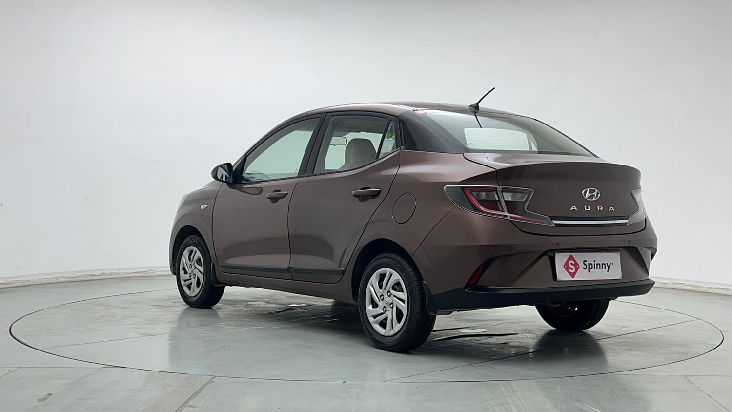 Used 2021 Hyundai Aura S 1.2 CNG Cng Manual exterior LEFT REAR CORNER VIEW
