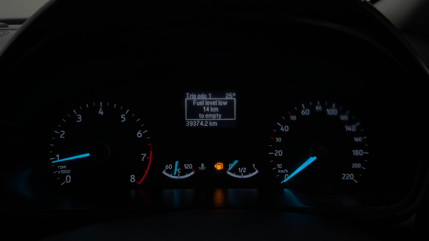 Used 2018 Ford EcoSport Titanium 1.5L Ti-VCT Petrol Manual interior CLUSTERMETER VIEW