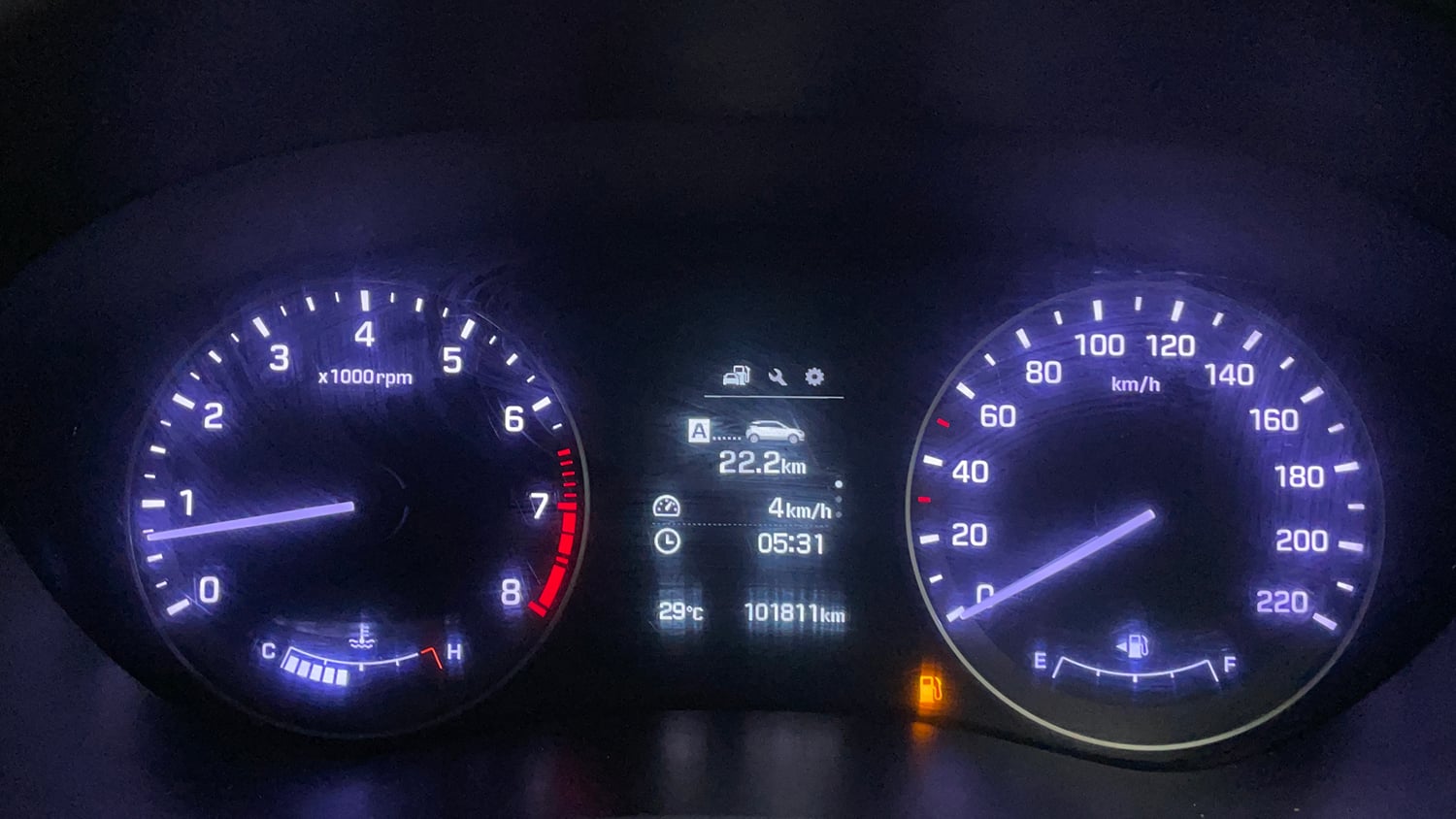 Used 2017 Hyundai Elite i20 Asta 1.2 (O) Petrol Manual interior CLUSTERMETER VIEW