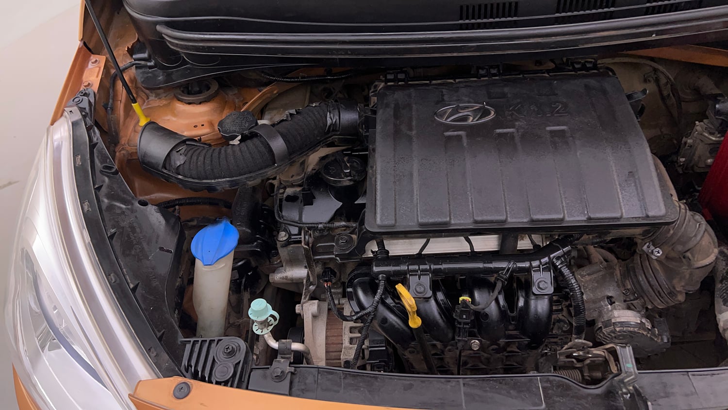 Used 2016 Hyundai Grand i10 Sportz 1.2 Kappa VTVT Petrol Manual engine ENGINE RIGHT SIDE VIEW