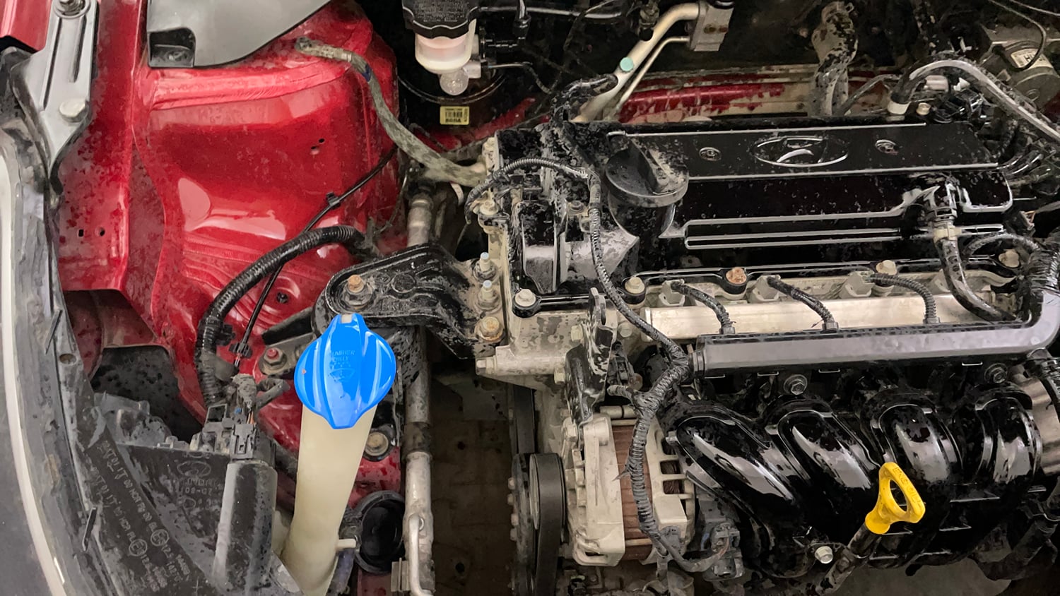 Used 2017 Hyundai Elite i20 Asta 1.2 (O) Petrol Manual engine ENGINE RIGHT SIDE VIEW