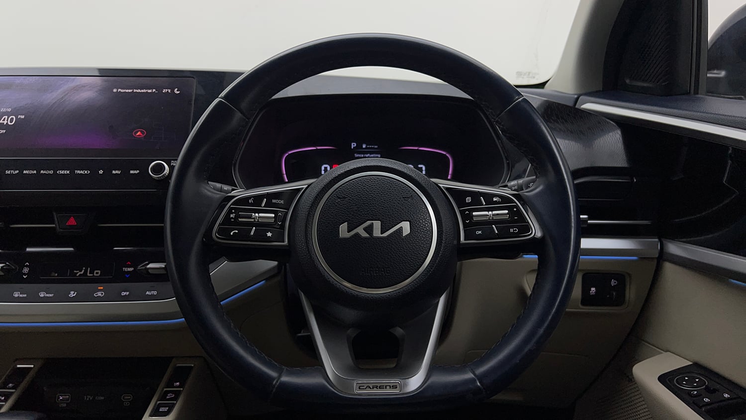 Used 2022 Kia Carens Luxury Plus 1.5 Diesel AT 7 STR Diesel Automatic interior STEERING VIEW