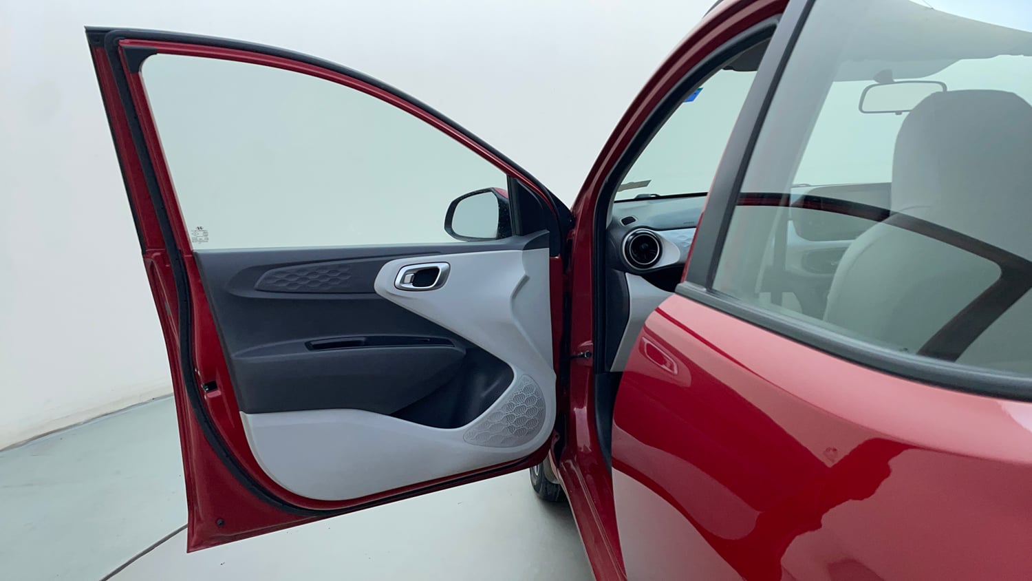 Used 2021 Hyundai Grand i10 Nios Asta AMT 1.2 Kappa VTVT Petrol Automatic interior LEFT FRONT DOOR OPEN VIEW