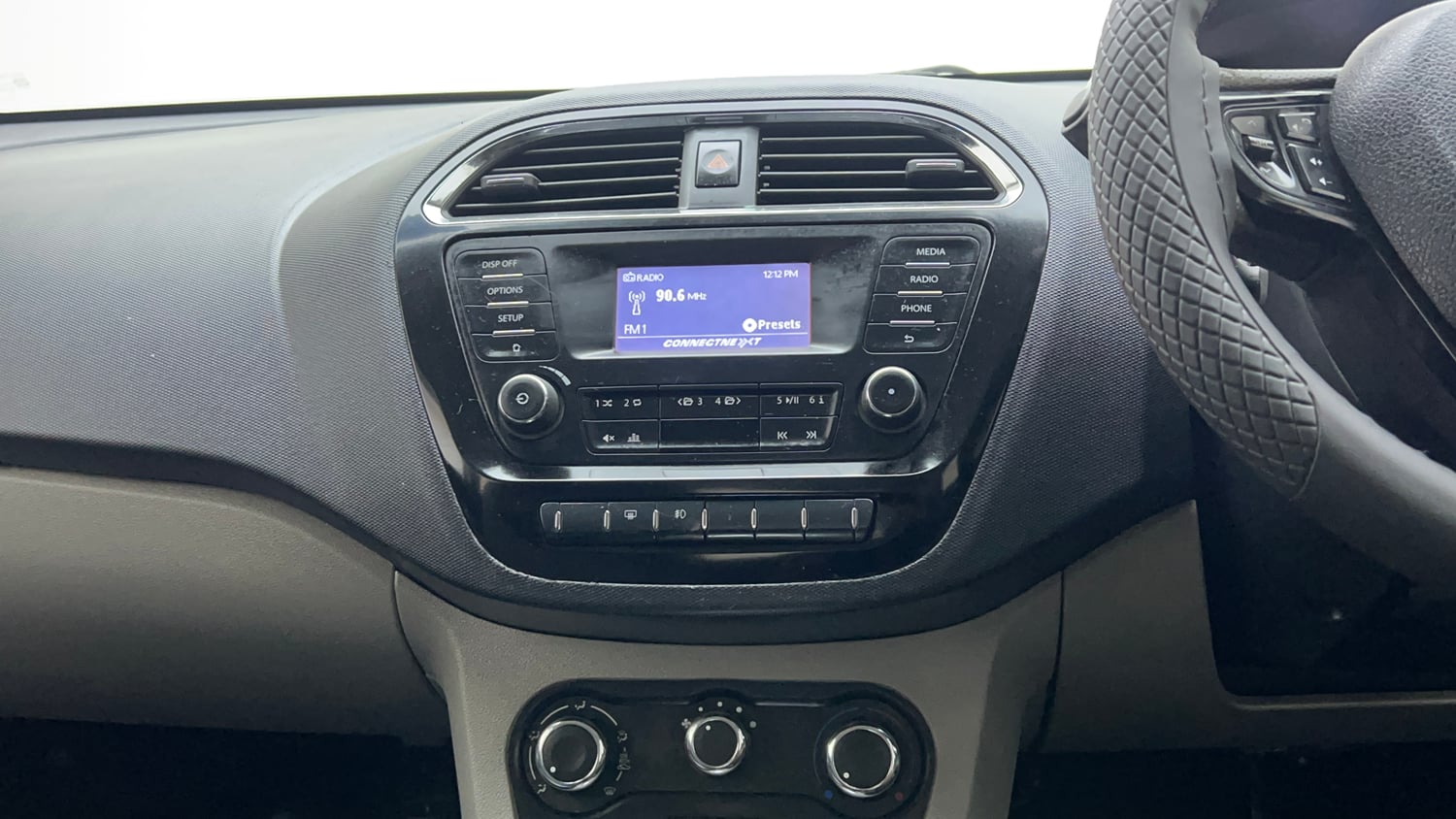 Used 2017 Tata Tiago Revotron XZA Petrol Automatic interior MUSIC SYSTEM & AC CONTROL VIEW