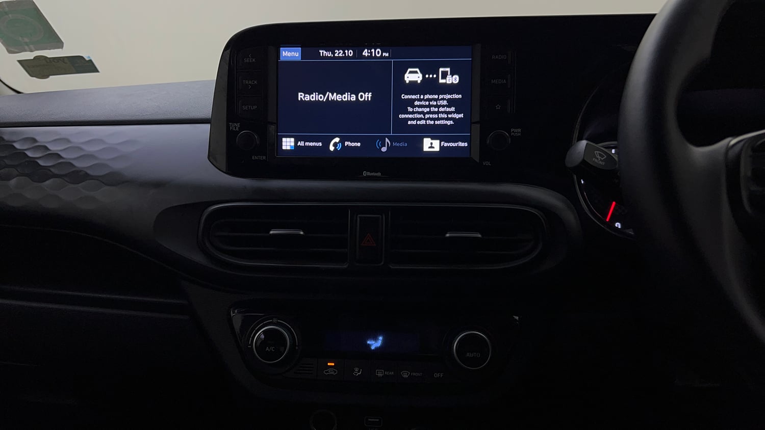 Used 2021 Hyundai Grand i10 Nios Sportz 1.2 Kappa VTVT Dual Tone Petrol Manual interior MUSIC SYSTEM & AC CONTROL VIEW