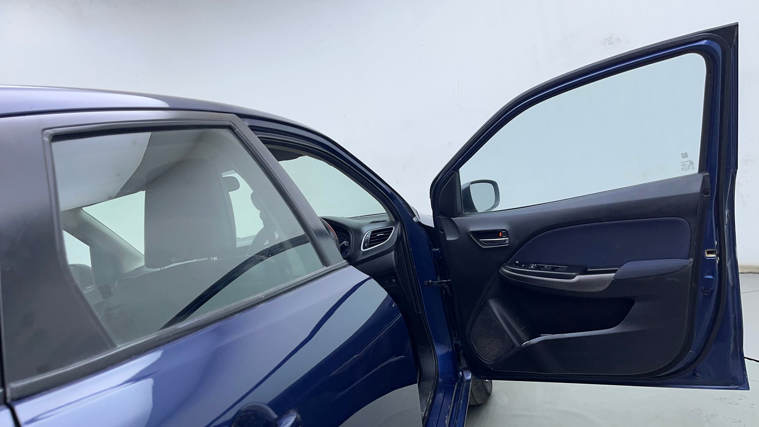 Used 2020 Maruti Suzuki Baleno Delta Petrol Manual interior RIGHT FRONT DOOR OPEN VIEW