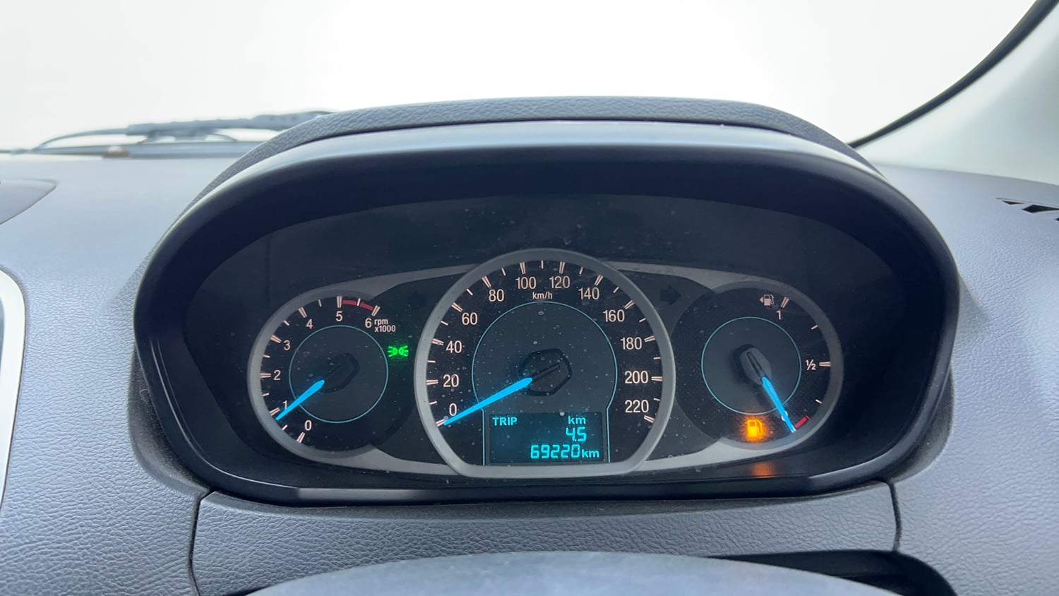 Used 2016 Ford Figo Titanium1.5 TDCi Diesel Manual interior CLUSTERMETER VIEW