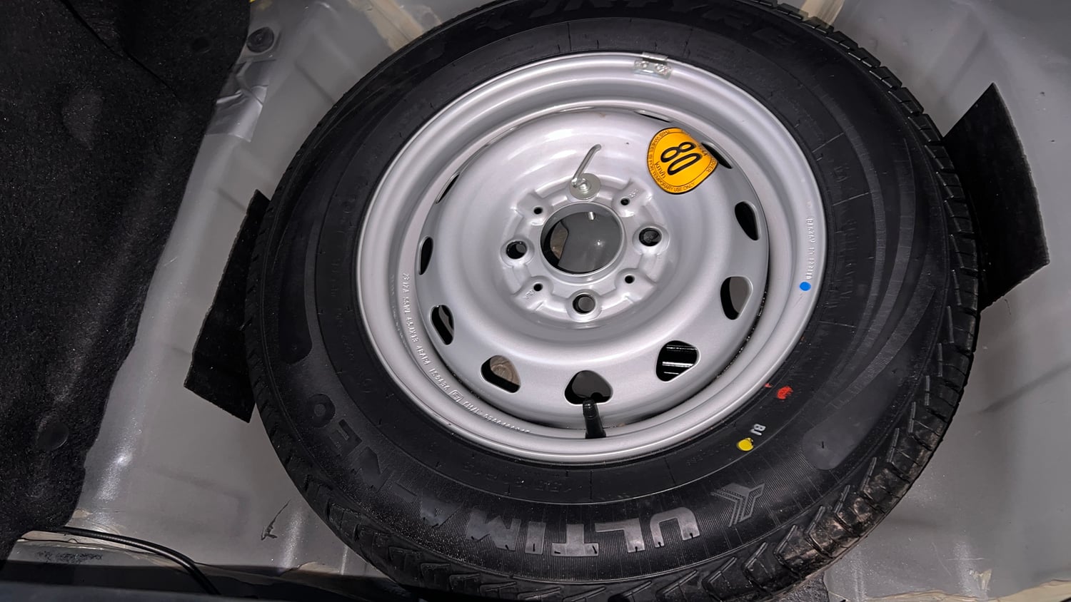 Used 2024 Tata Tiago XZA Plus Petrol Automatic tyres SPARE TYRE VIEW