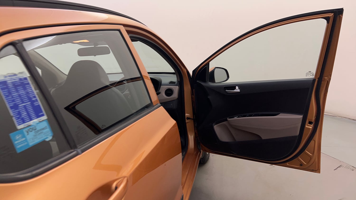 Used 2016 Hyundai Grand i10 Sportz 1.2 Kappa VTVT Petrol Manual interior RIGHT FRONT DOOR OPEN VIEW