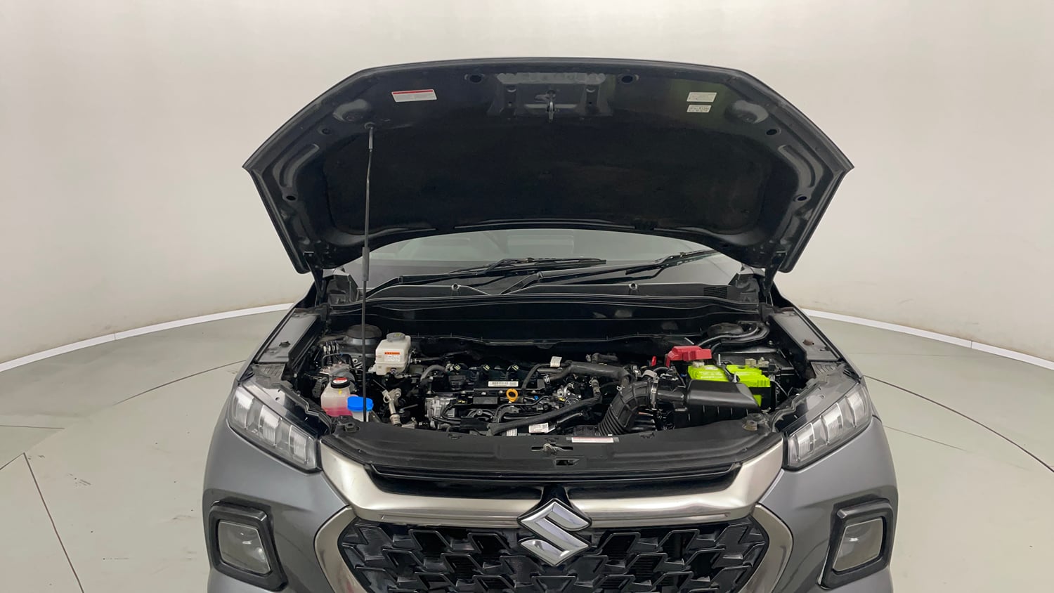 Used 2023 Maruti Suzuki Grand Vitara Zeta Plus Intelligent Hybrid eCVT Hybrid Automatic engine ENGINE & BONNET OPEN FRONT VIEW