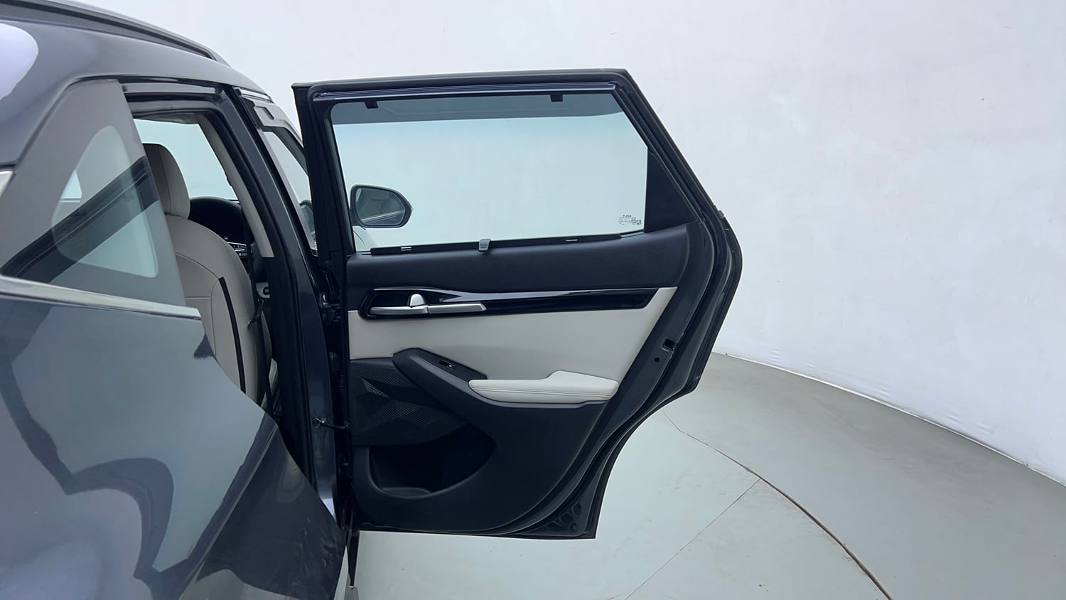 Used 2022 Kia Seltos HTX 1.5 Petrol Manual interior RIGHT REAR DOOR OPEN VIEW