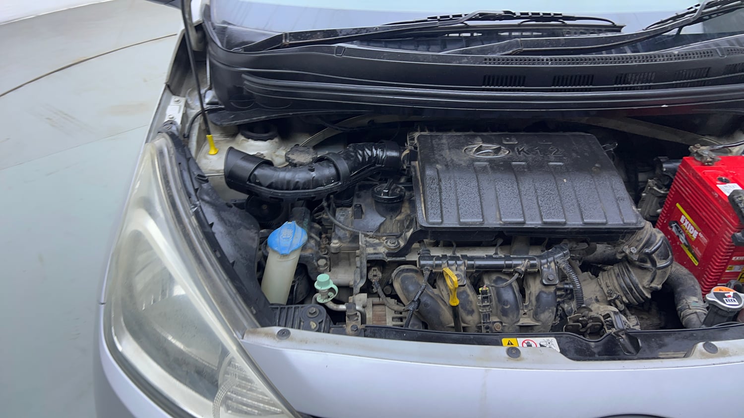 Used 2014 Hyundai Xcent S 1.2 Petrol Manual engine ENGINE RIGHT SIDE VIEW