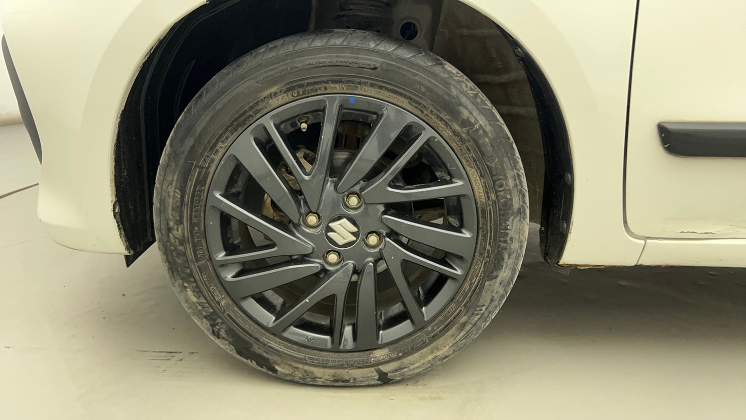 Used 2024 Maruti Suzuki Celerio ZXi Plus Petrol Manual tyres LEFT FRONT TYRE RIM VIEW