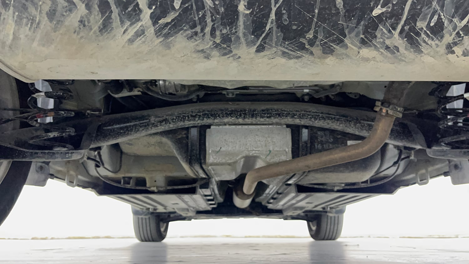 Used 2025 Maruti Suzuki Brezza ZXi AT Petrol Automatic extra REAR UNDERBODY VIEW (TAKEN FROM REAR)