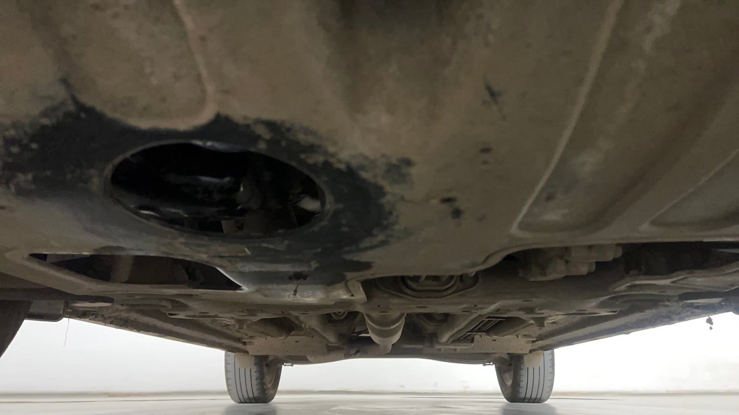 Used 2022 Kia Seltos X Line 1.4 DCT Petrol Automatic extra FRONT LEFT UNDERBODY VIEW