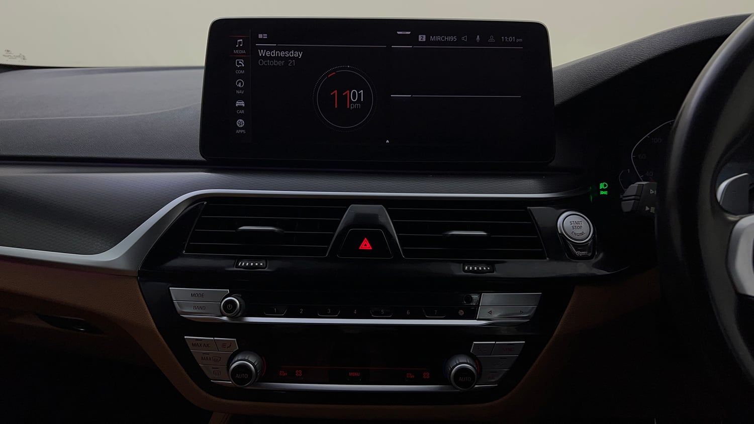 Used 2022 BMW 5 Series Carbon Edition Petrol Automatic interior MUSIC SYSTEM & AC CONTROL VIEW