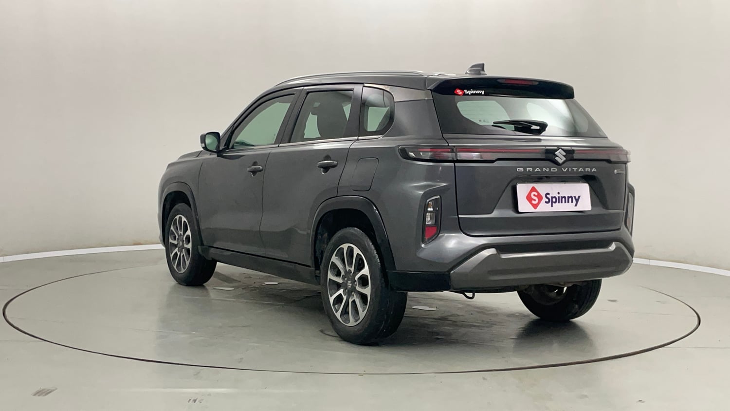 Used 2023 Maruti Suzuki Grand Vitara Zeta Plus Intelligent Hybrid eCVT Hybrid Automatic exterior LEFT REAR CORNER VIEW