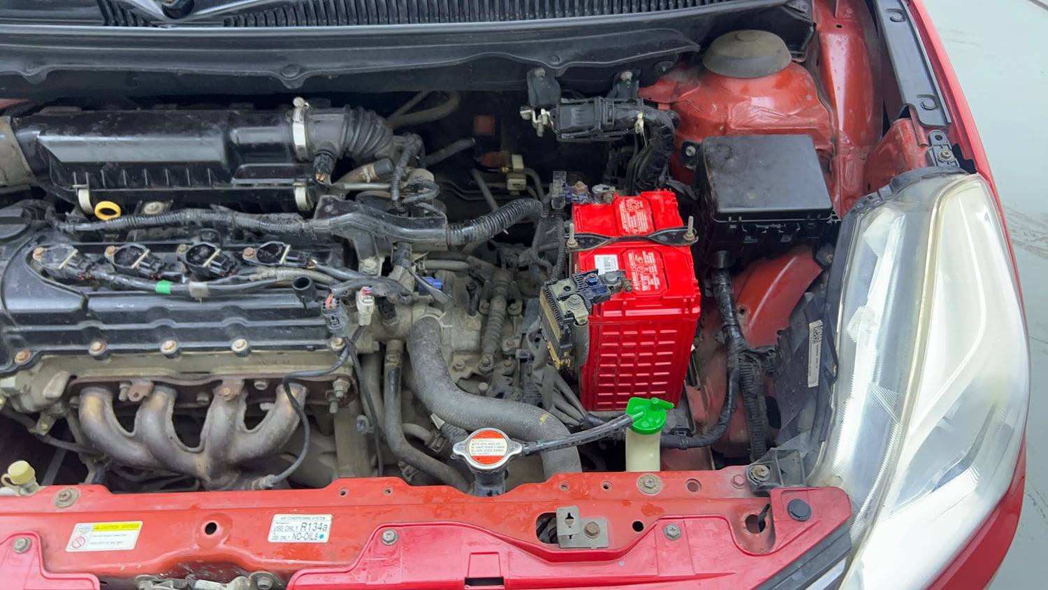 Used 2016 Maruti Suzuki Baleno Delta 1.2 AT Petrol Automatic engine ENGINE LEFT SIDE VIEW