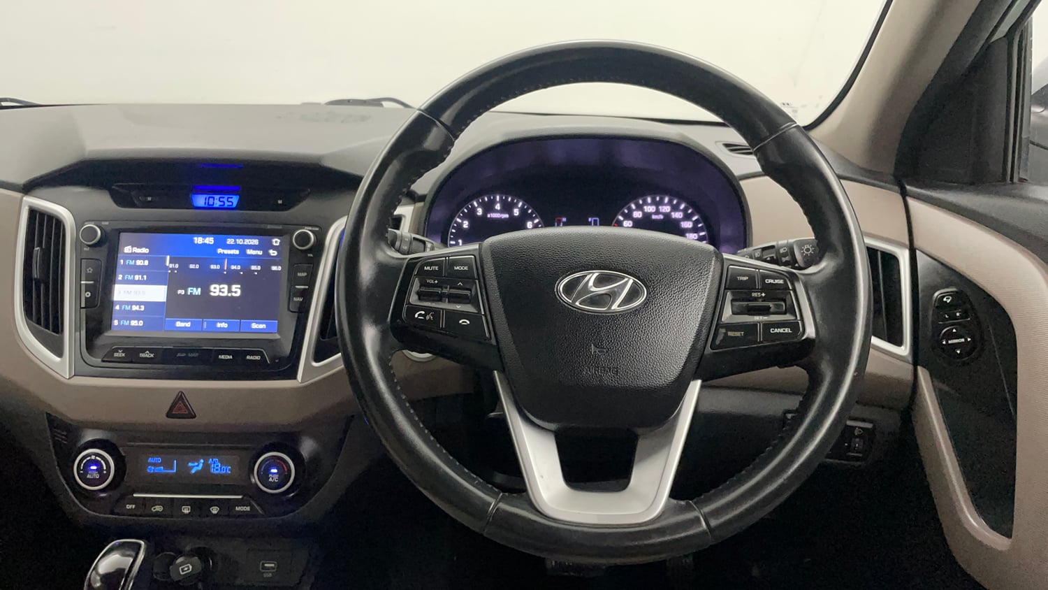 Used 2019 Hyundai Creta SX 1.6 AT Petrol Petrol Automatic interior STEERING VIEW