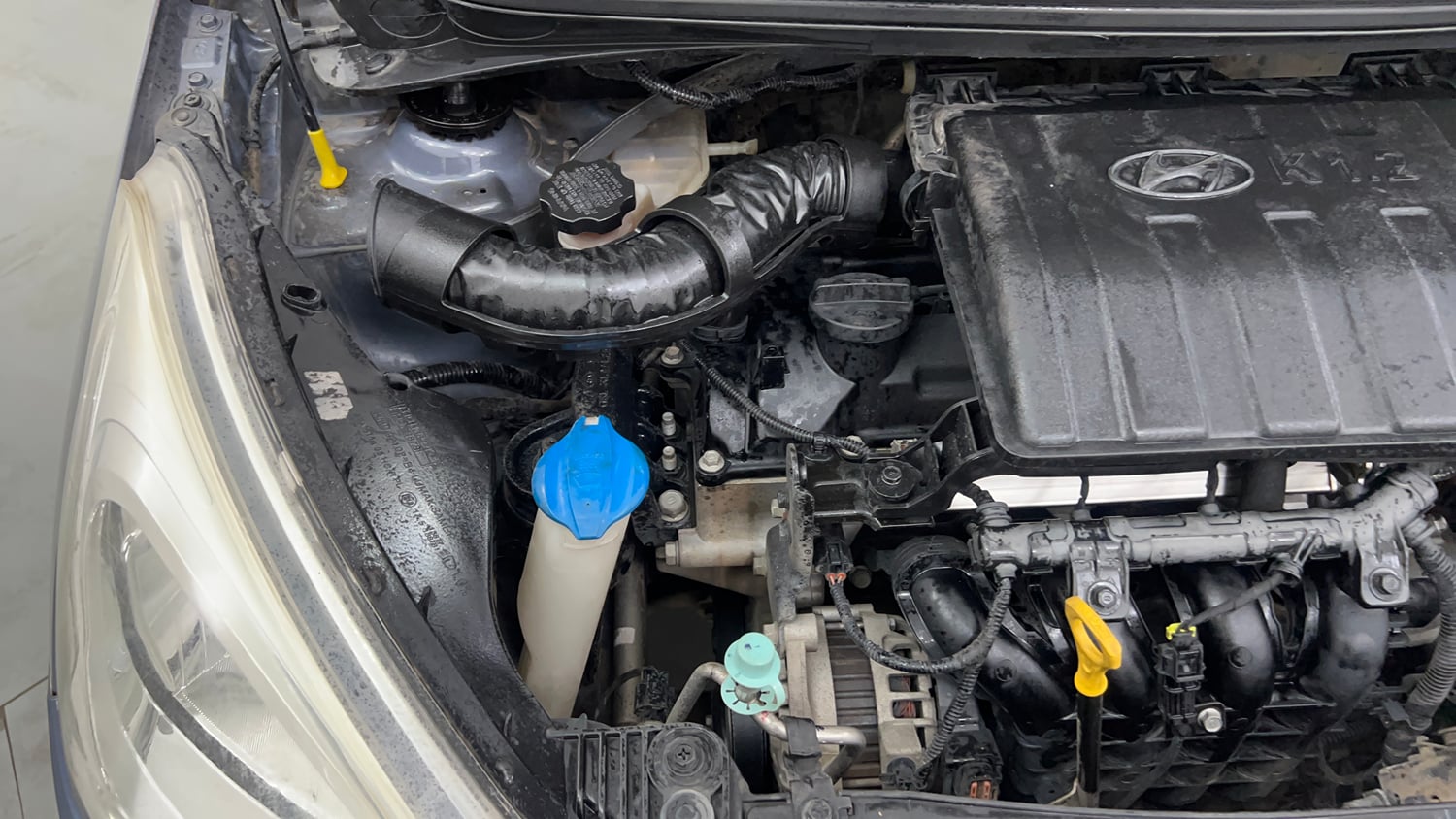 Used 2015 Hyundai Grand i10 Asta AT 1.2 Kappa VTVT Petrol Automatic engine ENGINE RIGHT SIDE VIEW