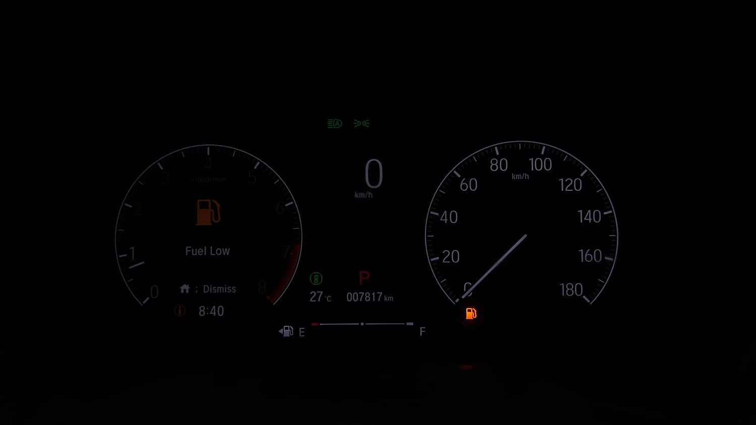 Used 2025 Honda Elevate ZX CVT Petrol Automatic interior CLUSTERMETER VIEW