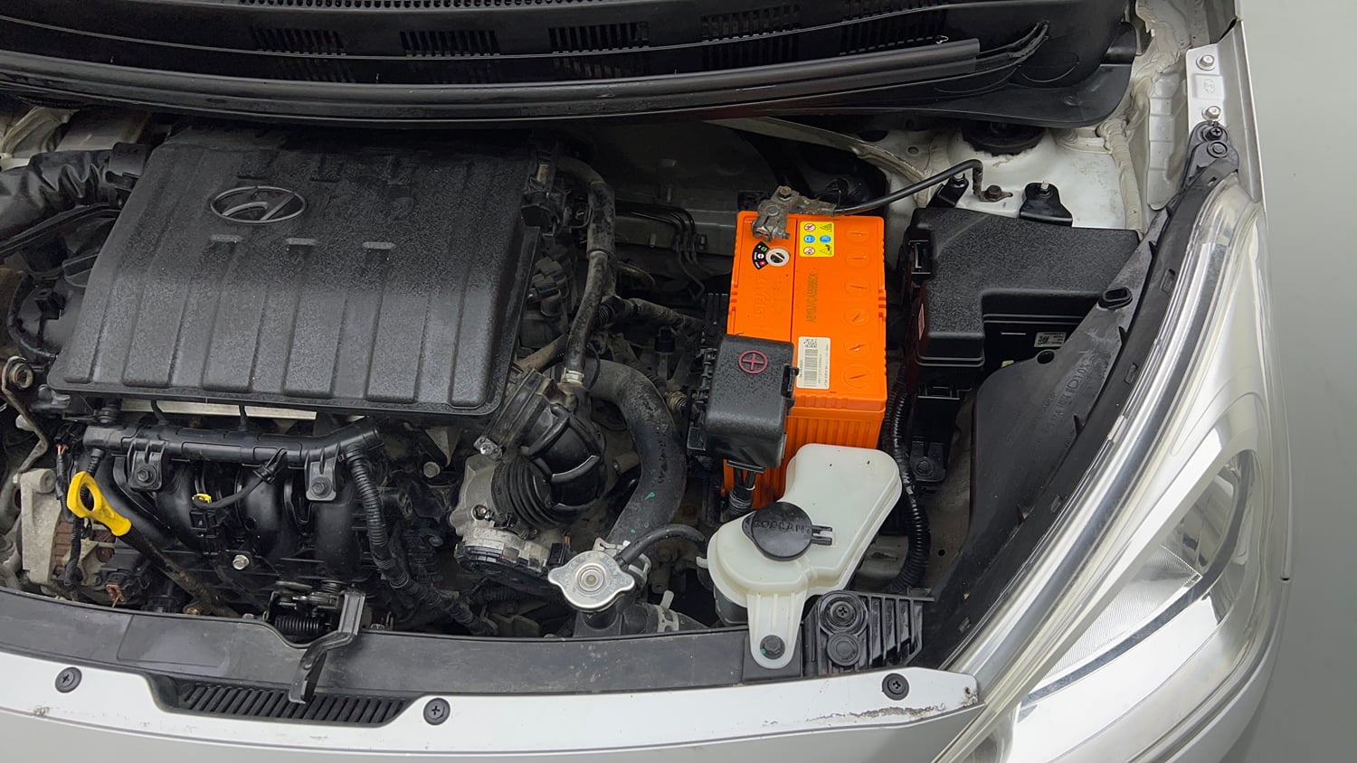 Used 2016 Hyundai Grand i10 Sportz 1.2 Kappa VTVT Petrol Manual engine ENGINE LEFT SIDE VIEW