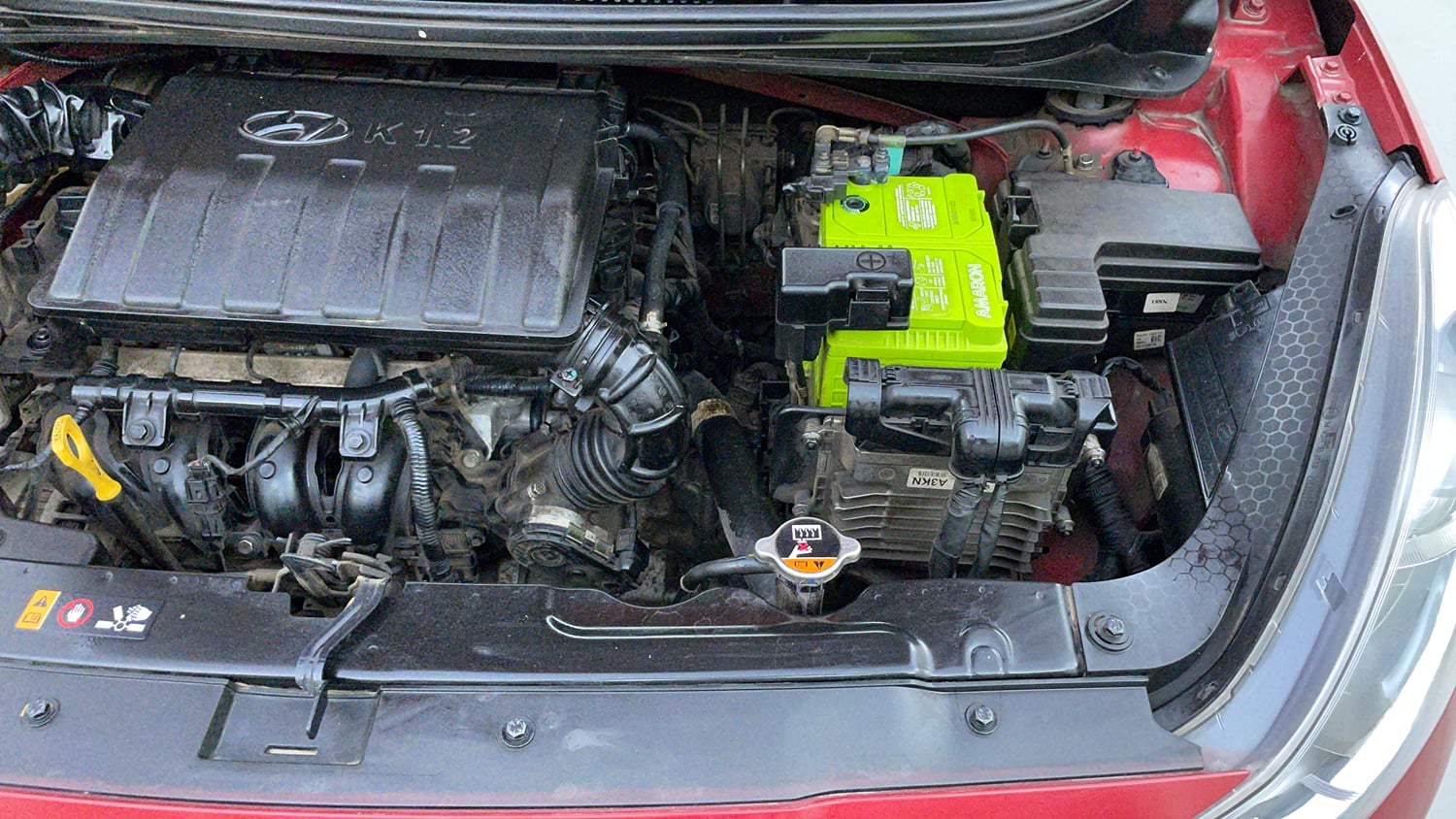 Used 2021 Hyundai Grand i10 Nios Asta AMT 1.2 Kappa VTVT Petrol Automatic engine ENGINE LEFT SIDE VIEW