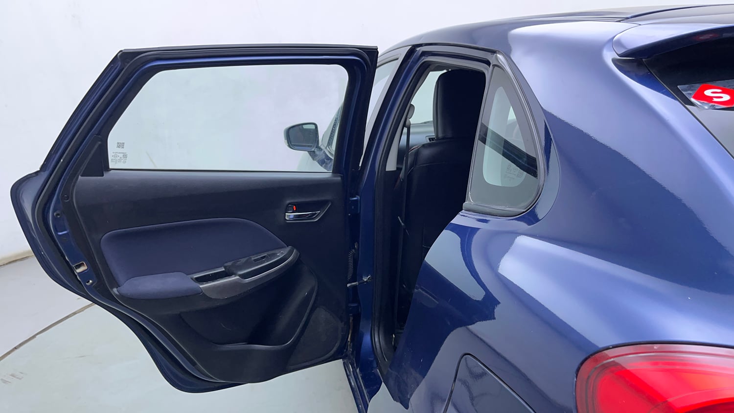 Used 2020 Maruti Suzuki Baleno Delta Petrol Manual interior LEFT REAR DOOR OPEN VIEW