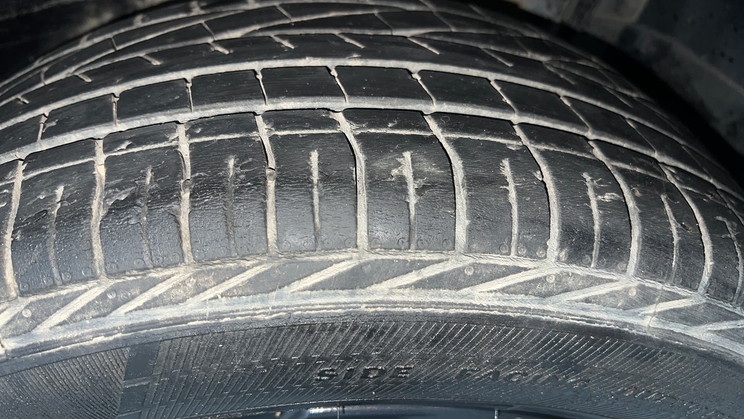 Used 2023 Tata Nexon XZ Plus (S) Dark Edition Petrol Manual tyres LEFT REAR TYRE TREAD VIEW