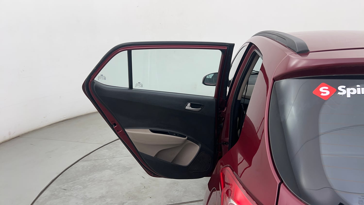 Used 2015 Hyundai Grand i10 Sportz 1.2 Kappa VTVT Petrol Manual interior LEFT REAR DOOR OPEN VIEW