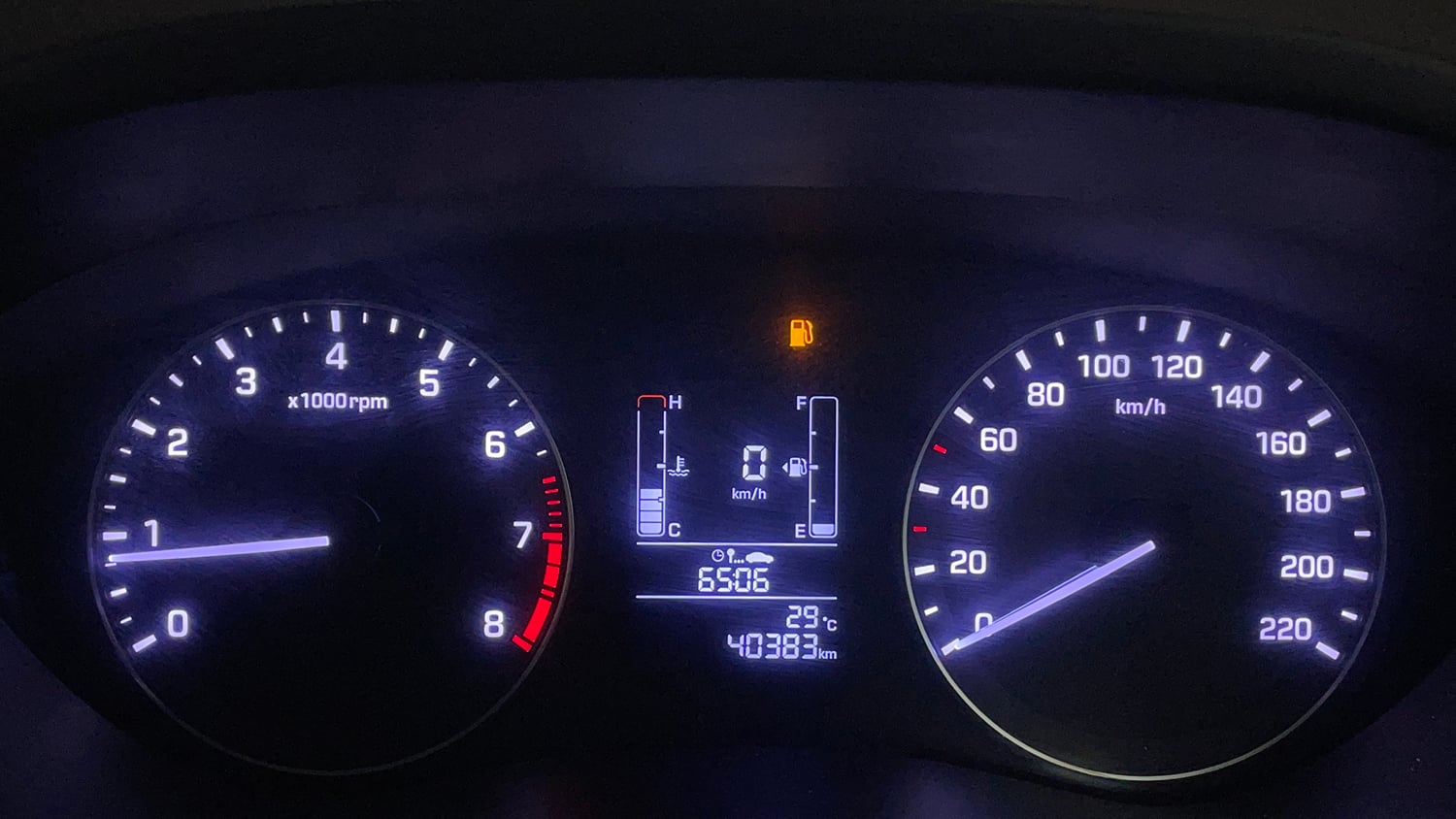 Used 2016 Hyundai Elite i20 Sportz 1.2 Petrol Manual interior CLUSTERMETER VIEW